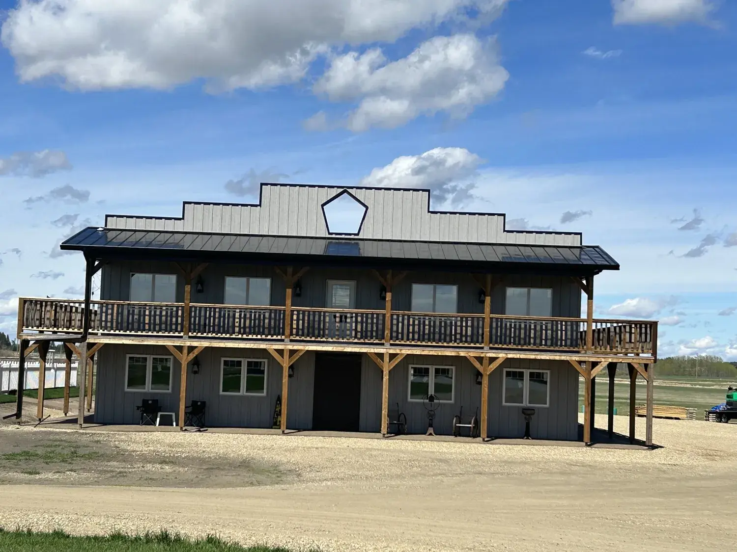Steel metal roofing installed on a Central Alberta home